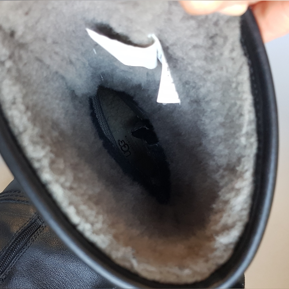 Ugg shearling waterproof tall leather boots - Picture 11 of 13